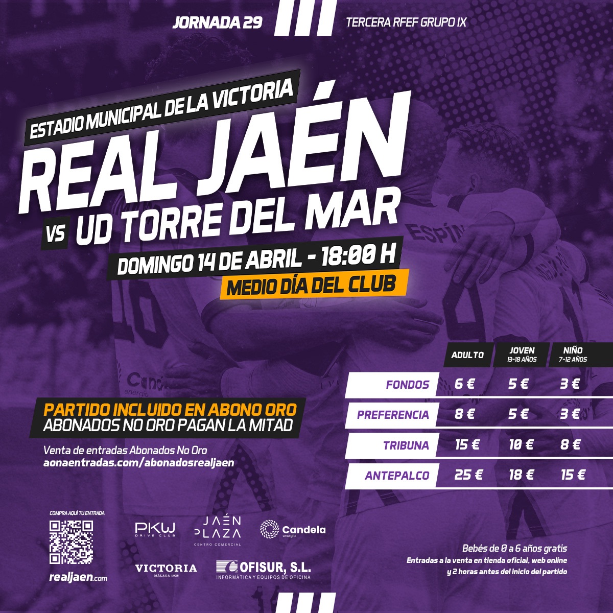 Entradas: Real Jaén C.F – U.D Torre del Mar